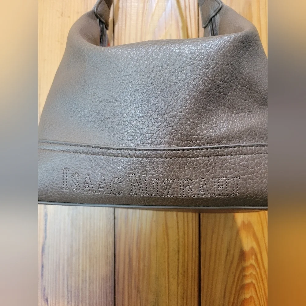 Isaac Mizrahi Brown Leather Shoulder Bag